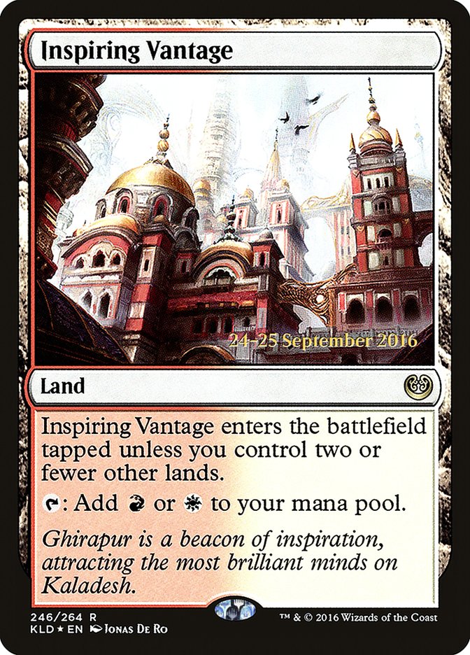 Inspiring Vantage [Kaladesh Prerelease Promos] | Good Games Modbury