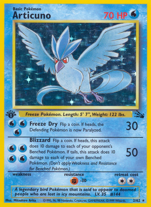 Articuno (2/62) [Fossil 1st Edition] | Good Games Modbury