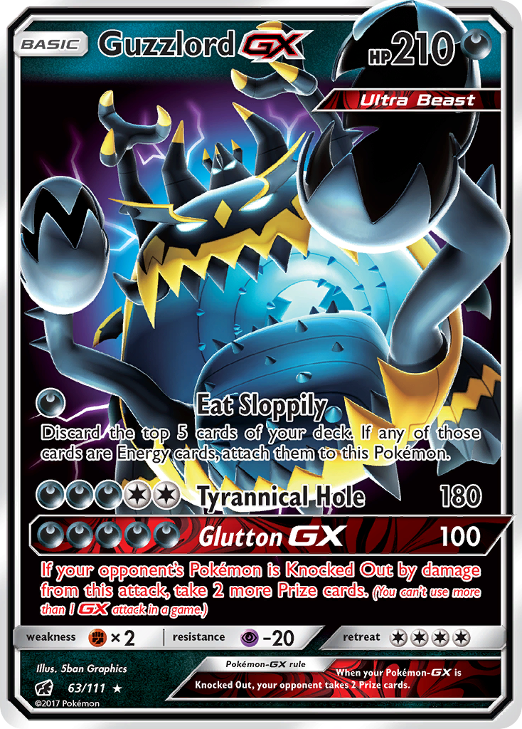 Guzzlord GX (63/111) [Sun & Moon: Crimson Invasion] | Good Games Modbury