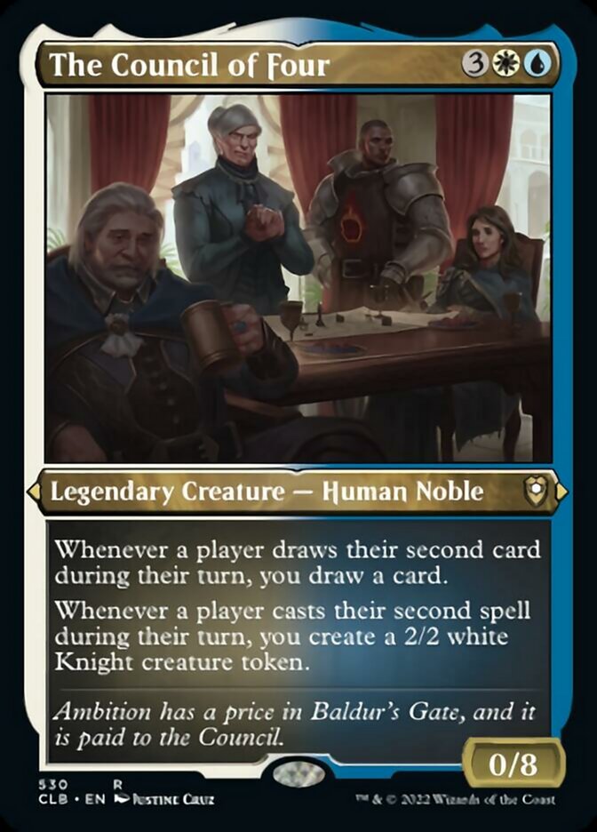 The Council of Four (Foil Etched) [Commander Legends: Battle for Baldur's Gate] | Good Games Modbury