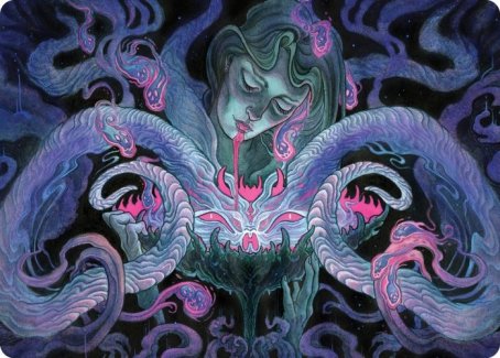 Demonic Bargain Art Card [Innistrad: Crimson Vow Art Series] | Good Games Modbury