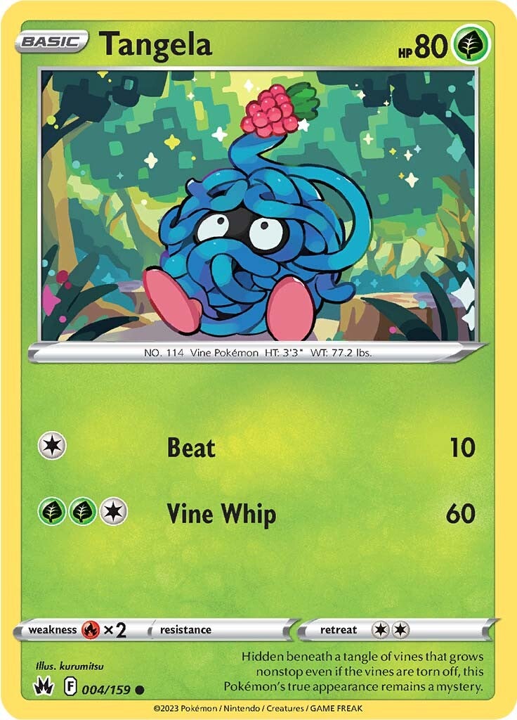 Tangela (004/159) [Sword & Shield: Crown Zenith] | Good Games Modbury