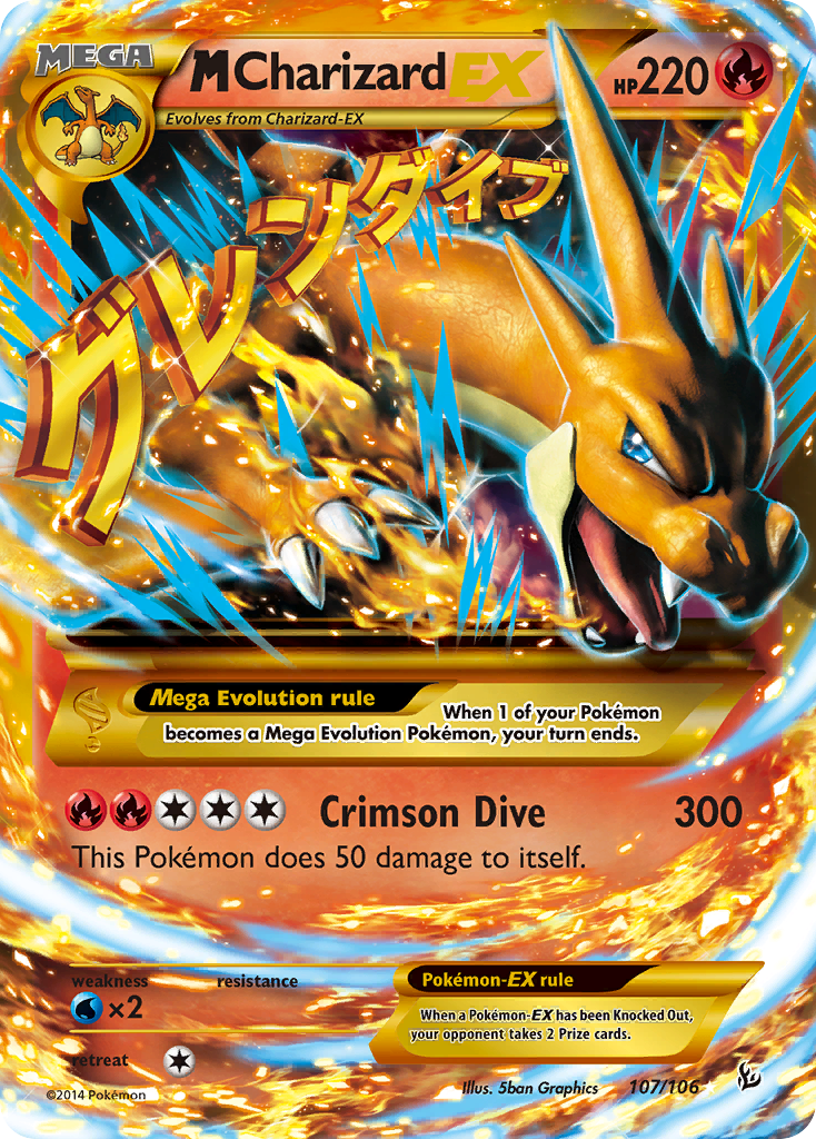 M Charizard EX (107/106) [XY: Flashfire] | Good Games Modbury