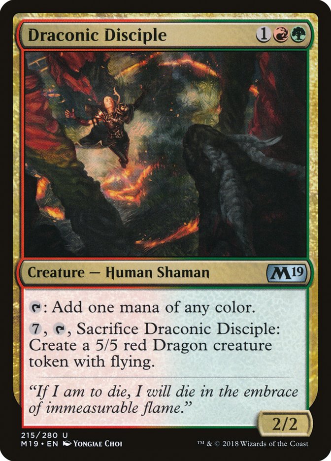 Draconic Disciple [Core Set 2019] | Good Games Modbury