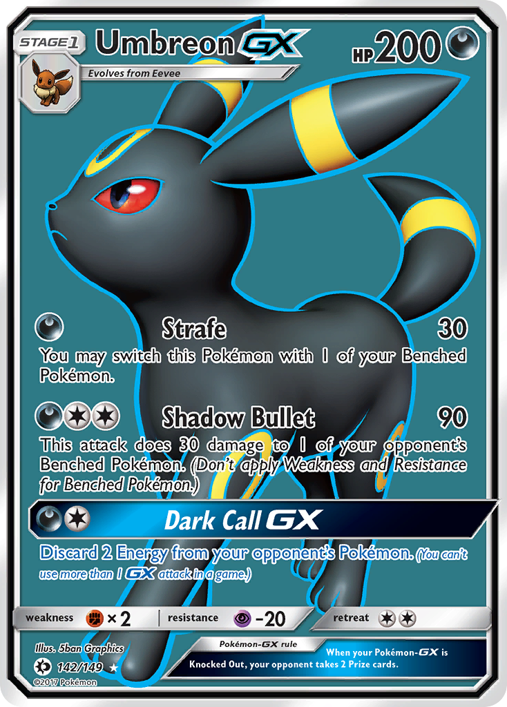 Umbreon GX (142/149) [Sun & Moon: Base Set] | Good Games Modbury