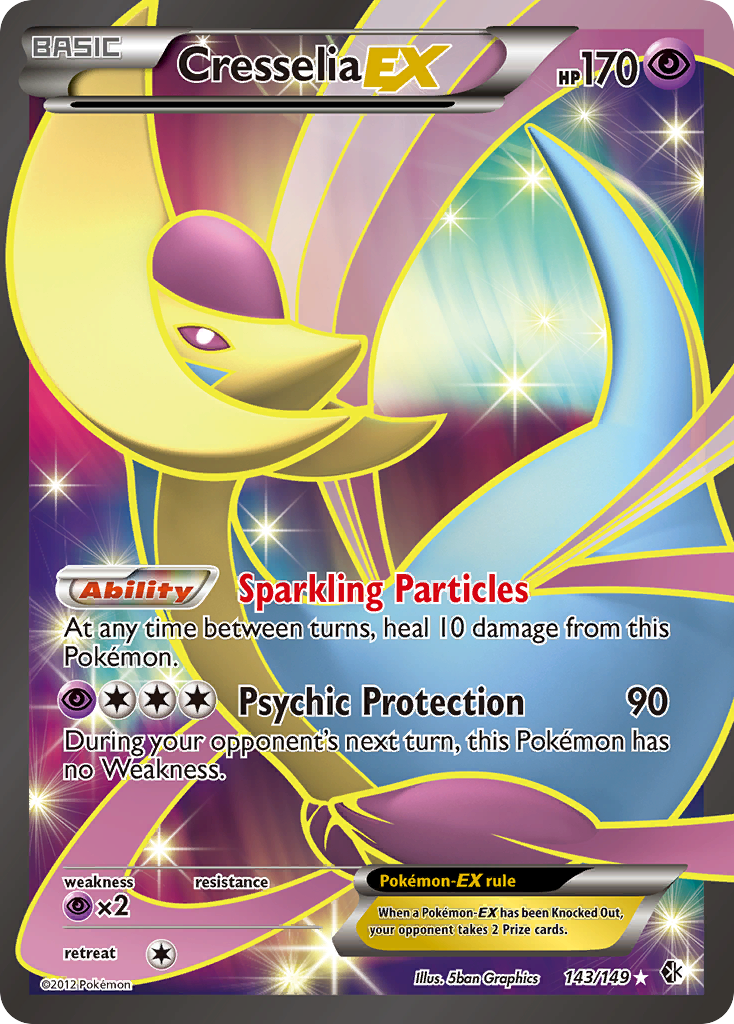 Cresselia EX (143/149) [Black & White: Boundaries Crossed] | Good Games Modbury