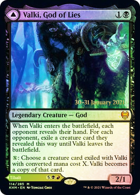 Valki, God of Lies // Tibalt, Cosmic Impostor [Kaldheim Prerelease Promos] | Good Games Modbury