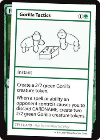 Gorilla Tactics (2021 Edition) [Mystery Booster Playtest Cards] | Good Games Modbury