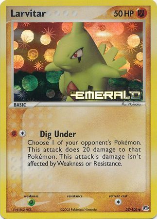 Larvitar (52/106) (Stamped) [EX: Emerald] | Good Games Modbury