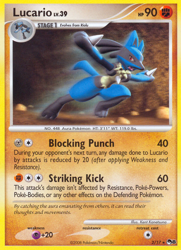 Lucario (2/17) [POP Series 8] | Good Games Modbury