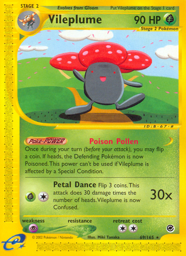 Vileplume (69/165) [Expedition: Base Set] | Good Games Modbury