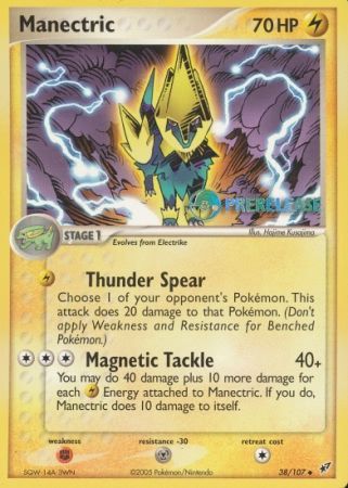 Manectric EX (38/107) (Deoxys Prerelease Promo) [Nintendo: Black Star Promos] | Good Games Modbury