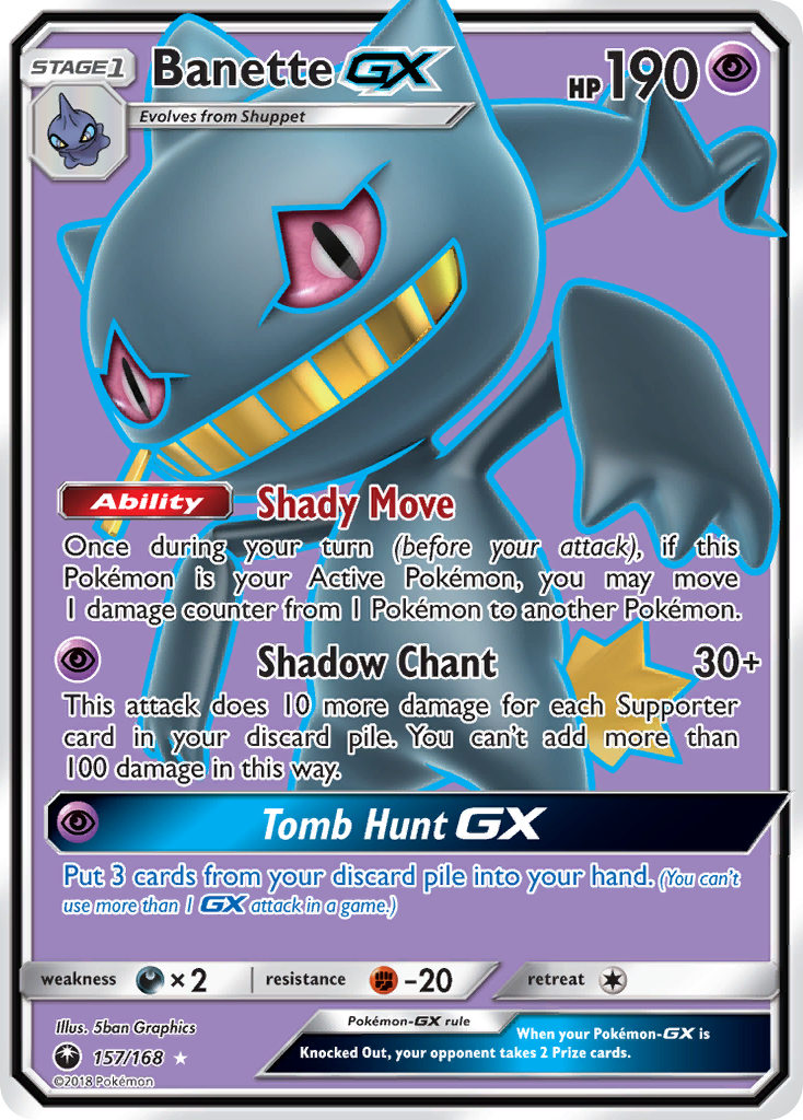 Banette GX (157/168) [Sun & Moon: Celestial Storm] | Good Games Modbury