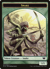 Beast // Snake (017) Double-Sided Token [Commander 2015 Tokens] | Good Games Modbury