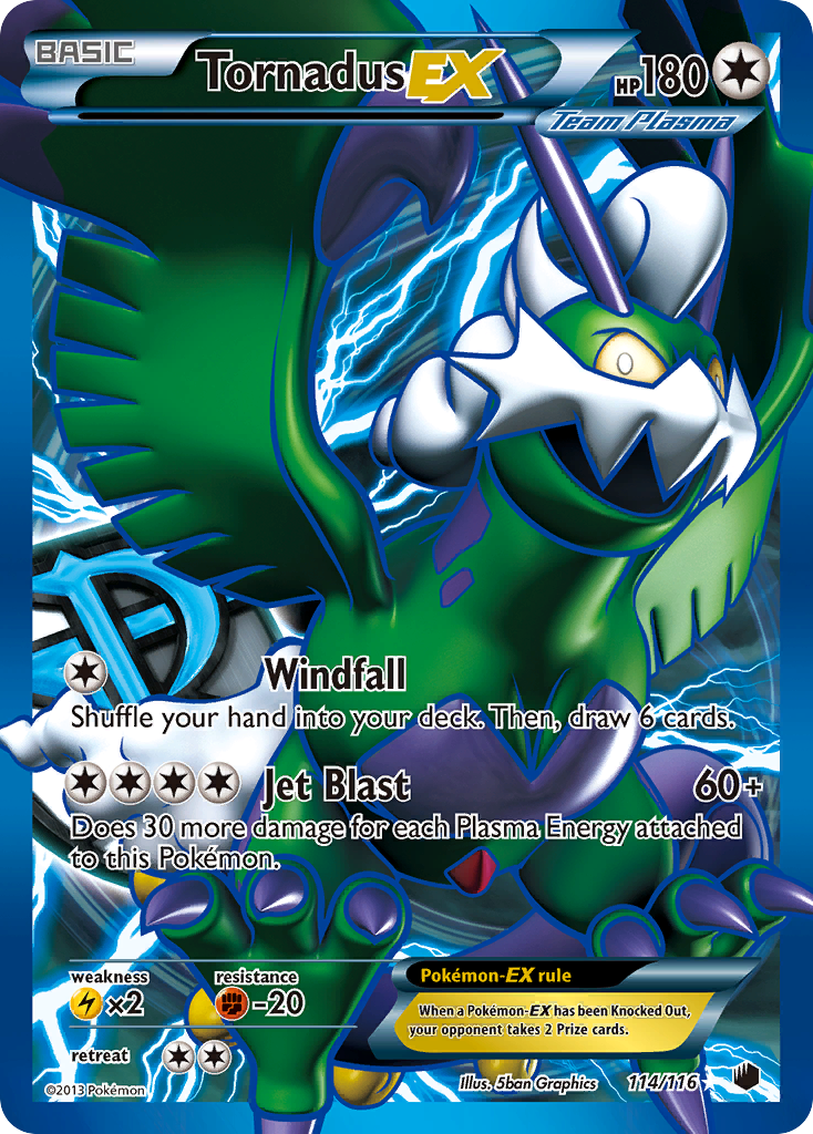 Tornadus EX (114/116) [Black & White: Plasma Freeze] | Good Games Modbury