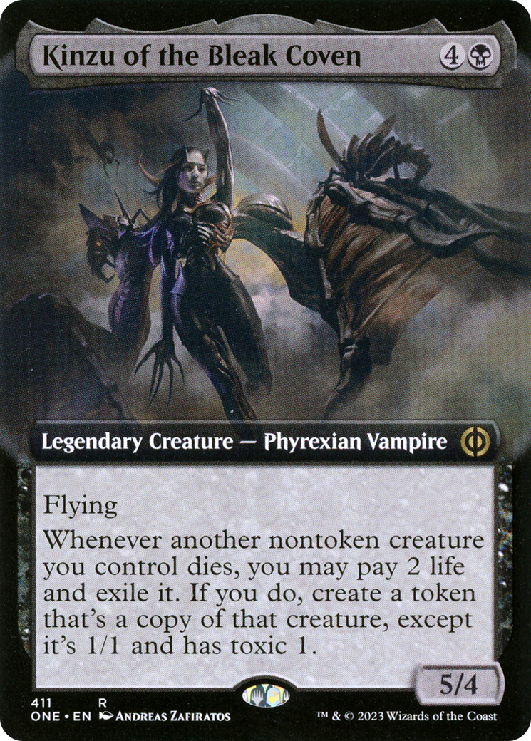 Kinzu of the Bleak Coven (Extended Art) [Phyrexia: All Will Be One] | Good Games Modbury