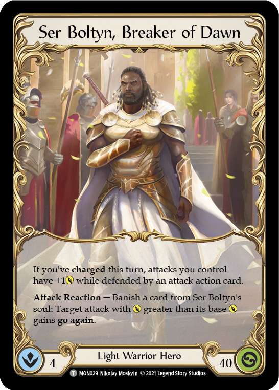 Ser Boltyn, Breaker of Dawn // Boltyn [MON029 // MON030] (Monarch)  1st Edition Normal | Good Games Modbury