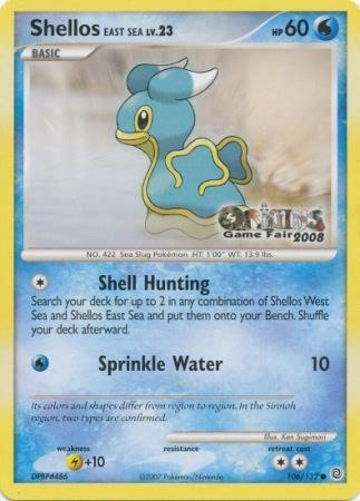 Shellos East Sea (106/132) (Origins Game Fair 2008) [Nintendo: Black Star Promos] | Good Games Modbury