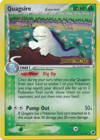 Quagsire (21/101) (Delta Species) (Stamped) [EX: Dragon Frontiers] | Good Games Modbury