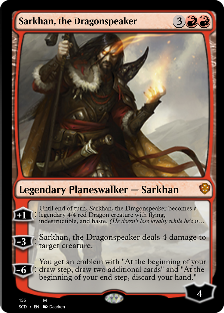 Sarkhan, the Dragonspeaker [Starter Commander Decks] | Good Games Modbury