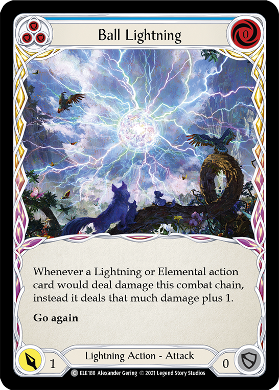 Ball Lightning (Blue) [ELE188] (Tales of Aria)  1st Edition Normal | Good Games Modbury