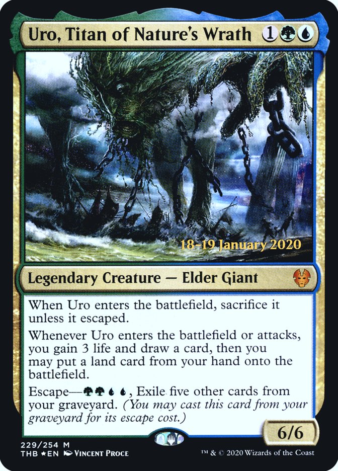 Uro, Titan of Nature's Wrath [Theros Beyond Death Prerelease Promos] | Good Games Modbury