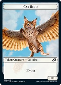 Cat Bird // Human Soldier (005) Double-Sided Token [Ikoria: Lair of Behemoths Tokens] | Good Games Modbury