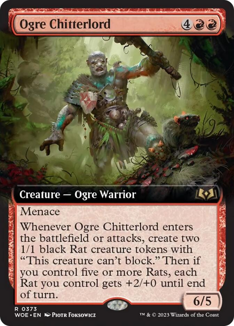 Ogre Chitterlord (Extended Art) [Wilds of Eldraine] | Good Games Modbury