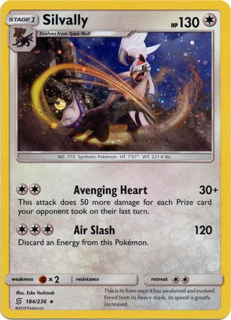 Silvally (184/236) (Cosmos Holo) [Sun & Moon: Unified Minds] | Good Games Modbury