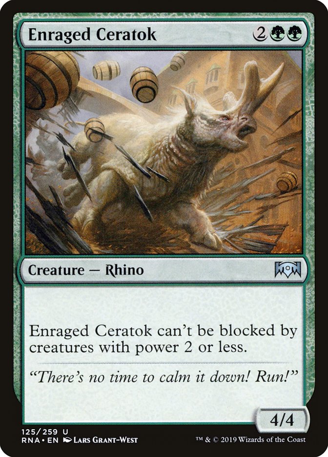 Enraged Ceratok [Ravnica Allegiance] | Good Games Modbury