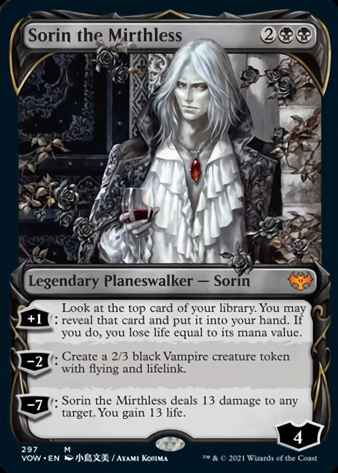 Sorin the Mirthless (Showcase Fang Frame) [Innistrad: Crimson Vow] | Good Games Modbury