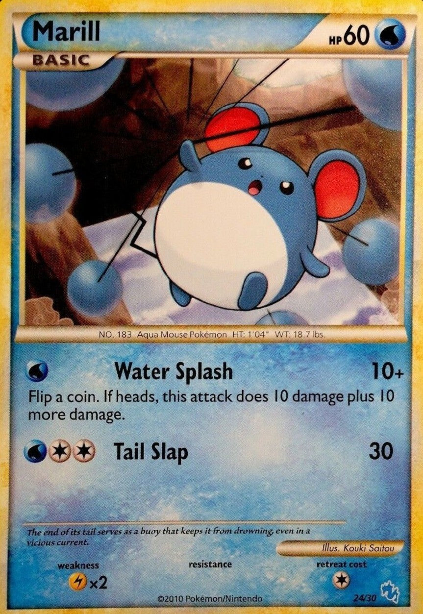Marill (24/30) [HeartGold & SoulSilver: Trainer Kit - Gyarados] | Good Games Modbury