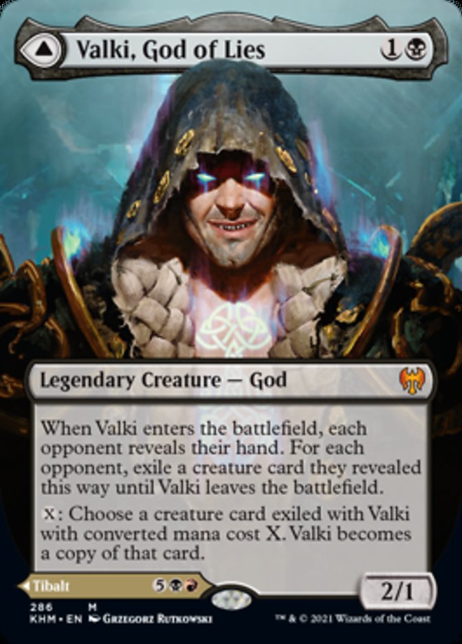 Valki, God of Lies // Tibalt, Cosmic Impostor (Borderless) [Kaldheim] | Good Games Modbury