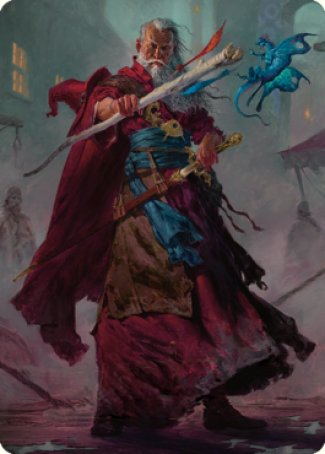 Elminster Art Card (64) [Commander Legends: Battle for Baldur's Gate Art Series] | Good Games Modbury