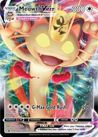 Meowth VMAX (SWSH005) (Jumbo Card) [Sword & Shield: Black Star Promos] | Good Games Modbury