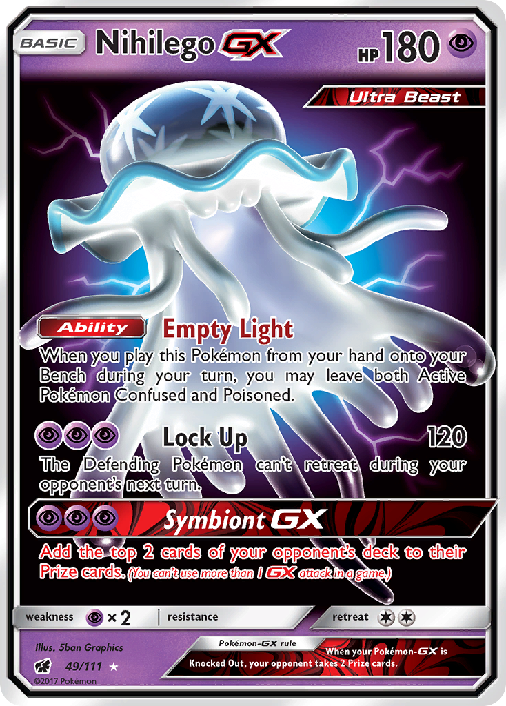 Nihilego GX (49/111) [Sun & Moon: Crimson Invasion] | Good Games Modbury