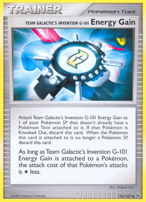 Team Galactic's Invention G-101 Energy Gain (116/127) [Platinum: Base Set] | Good Games Modbury