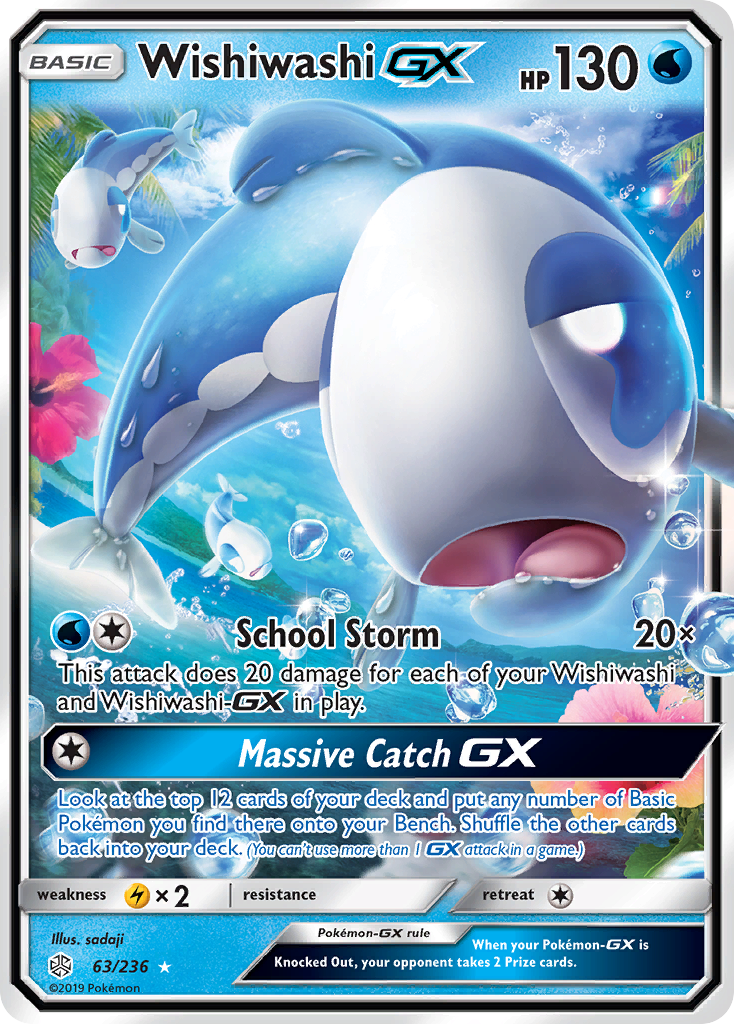 Wishiwashi GX (63/236) [Sun & Moon: Cosmic Eclipse] | Good Games Modbury