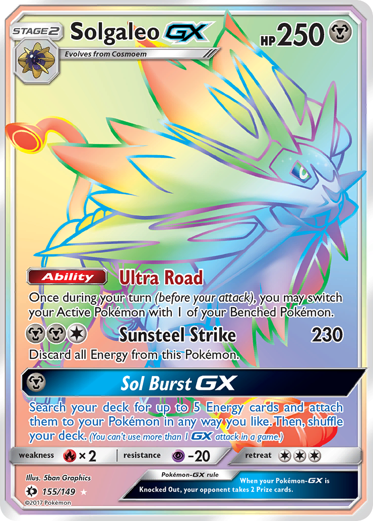 Solgaleo GX (155/149) [Sun & Moon: Base Set] | Good Games Modbury