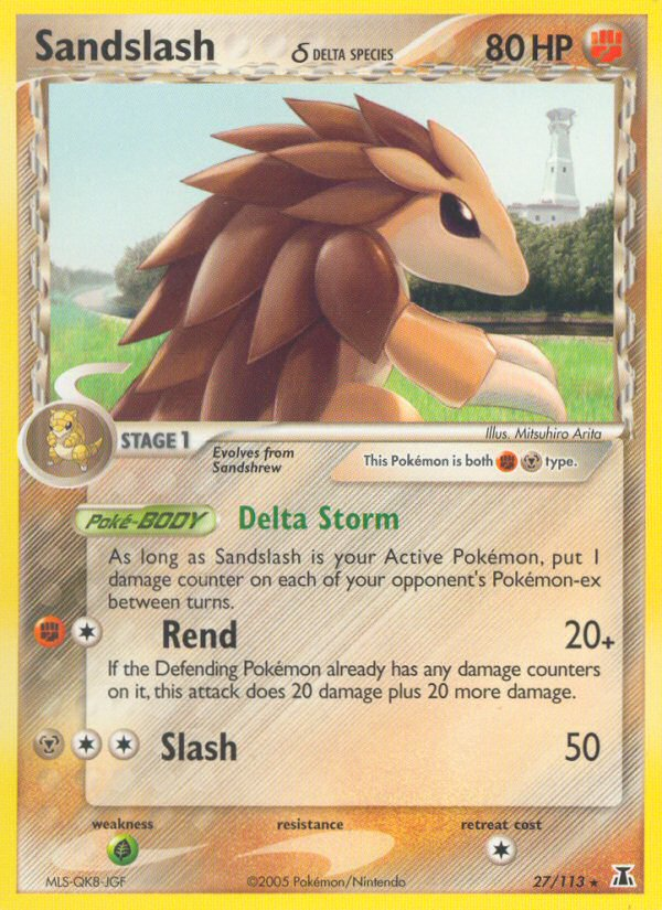 Sandslash (27/113) (Delta Species) [EX: Delta Species] | Good Games Modbury