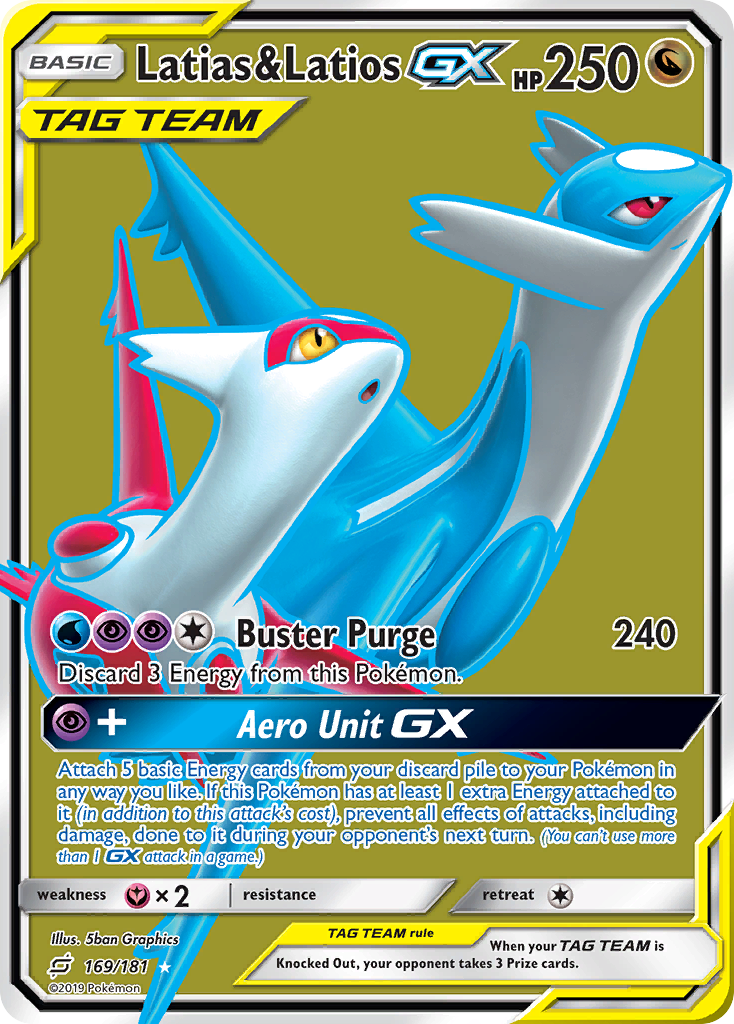 Latias & Latios GX (169/181) [Sun & Moon: Team Up] | Good Games Modbury