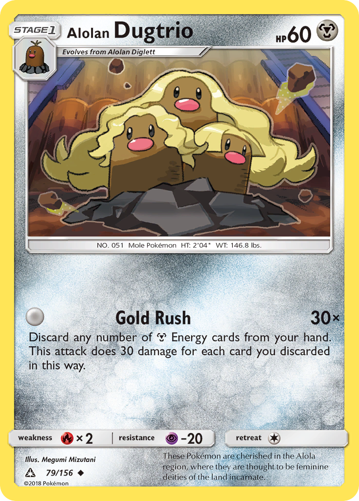 Alolan Dugtrio (79/156) [Sun & Moon: Ultra Prism] | Good Games Modbury