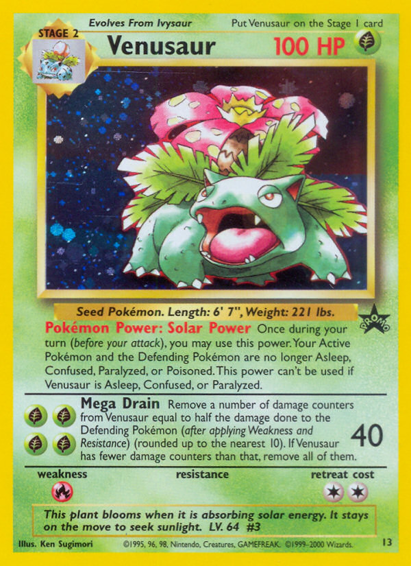 Venusaur (13) [Wizards of the Coast: Black Star Promos] | Good Games Modbury