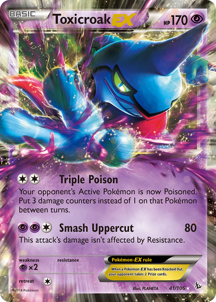 Toxicroak EX (41/106) [XY: Flashfire] | Good Games Modbury