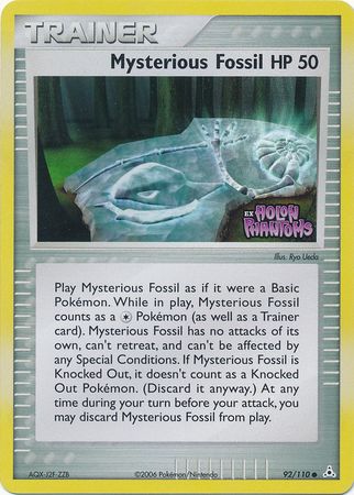 Mysterious Fossil (92/110) (Stamped) [EX: Holon Phantoms] | Good Games Modbury