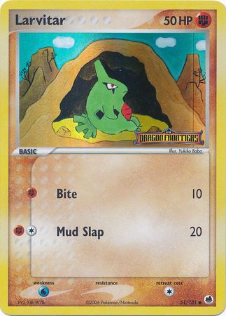 Larvitar (51/101) (Stamped) [EX: Dragon Frontiers] | Good Games Modbury