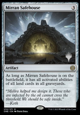 Mirran Safehouse (Promo Pack) [Phyrexia: All Will Be One Promos] | Good Games Modbury