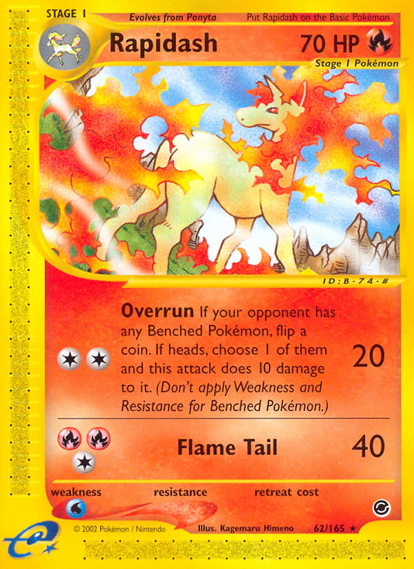 Rapidash (62/165) [Expedition: Base Set] | Good Games Modbury