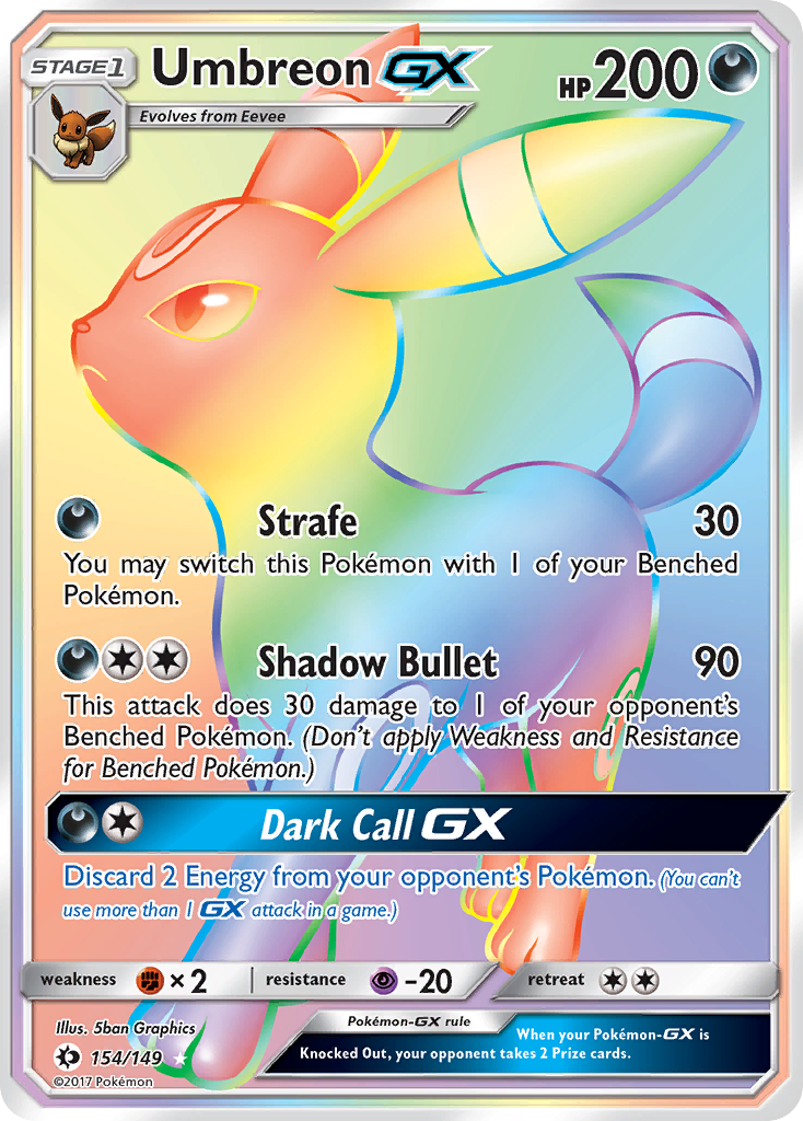 Umbreon GX (154/149) [Sun & Moon: Base Set] | Good Games Modbury