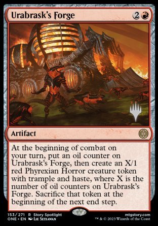 Urabrask's Forge (Promo Pack) [Phyrexia: All Will Be One Promos] | Good Games Modbury